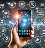 DALL·E 2025-02-05 21.19.37 - A wide digital marketing concept image featuring a smartphone at the center, surrounded by icons representing mobile SEO, social media advertising, ap